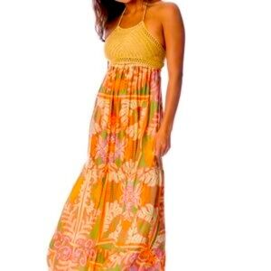 Maaji Kaleidoscope Kairo Long Maxi Dress size Small